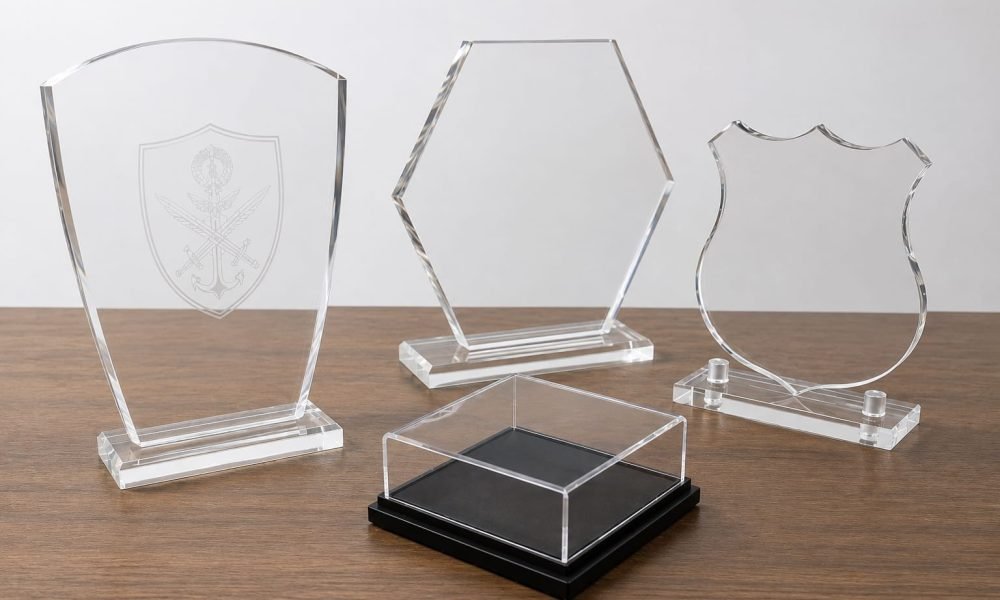 Custom Laser Engraved Acrylic Mementos and Corporate Trophies